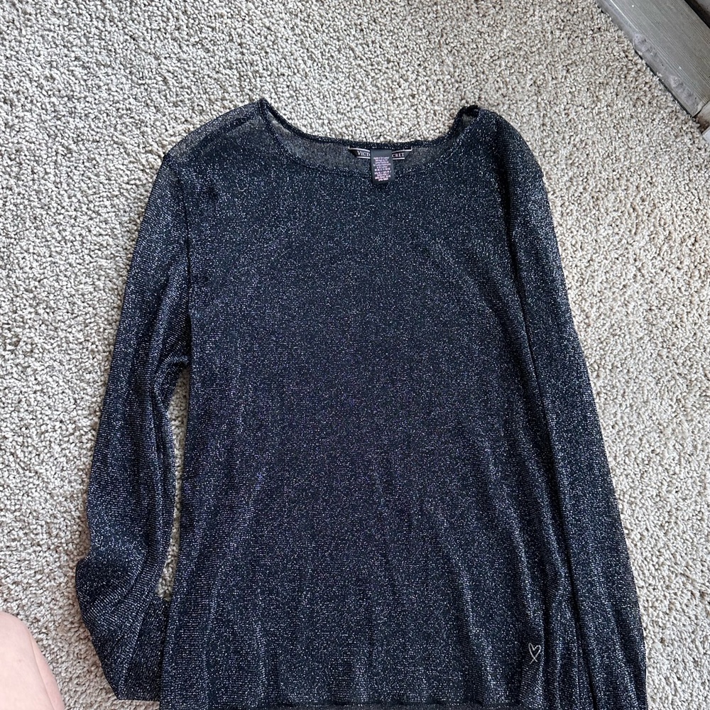 Sheer Victoria’s Secret long sleeve top